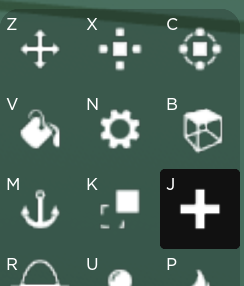 Build tools with New Part tool highlighted
